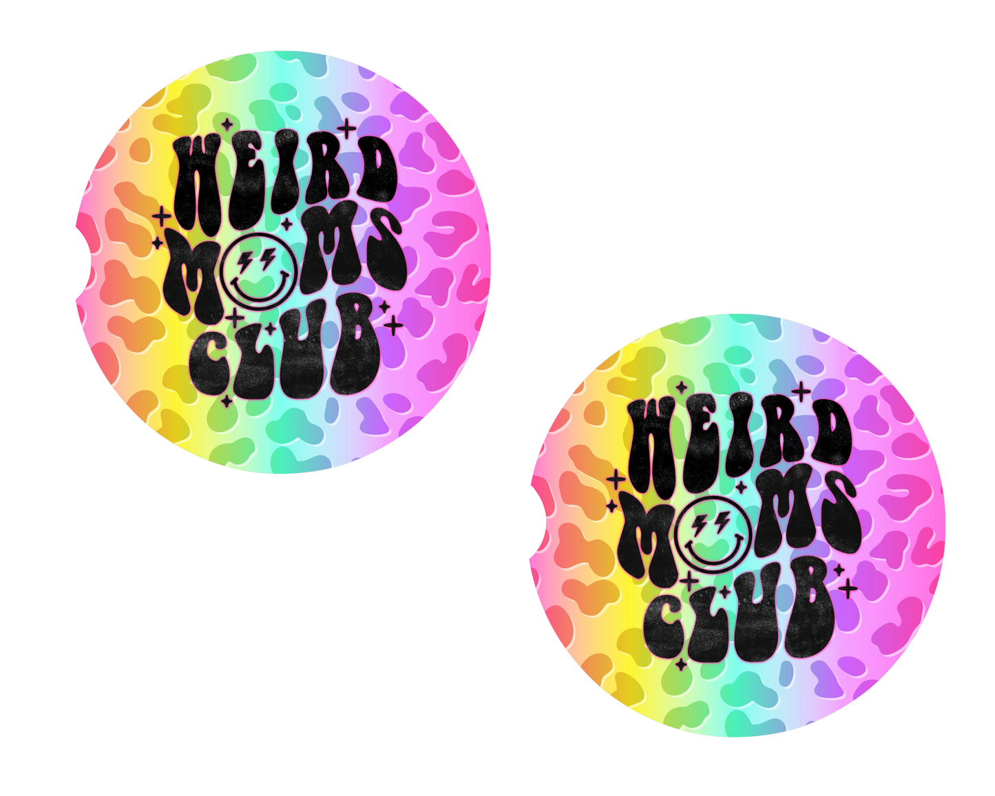 Weird Moms Club Car Coaster | Set of 2
