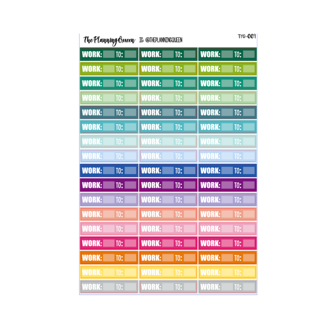 TPQ-090 FUNCTIONAL Planner Pack | Functional Stickers, Starter Planner Stickers, Functional Kit Stickers, Work Trackers, Label Stickers, Budget Stickers, Bill Due and Payday Stickers