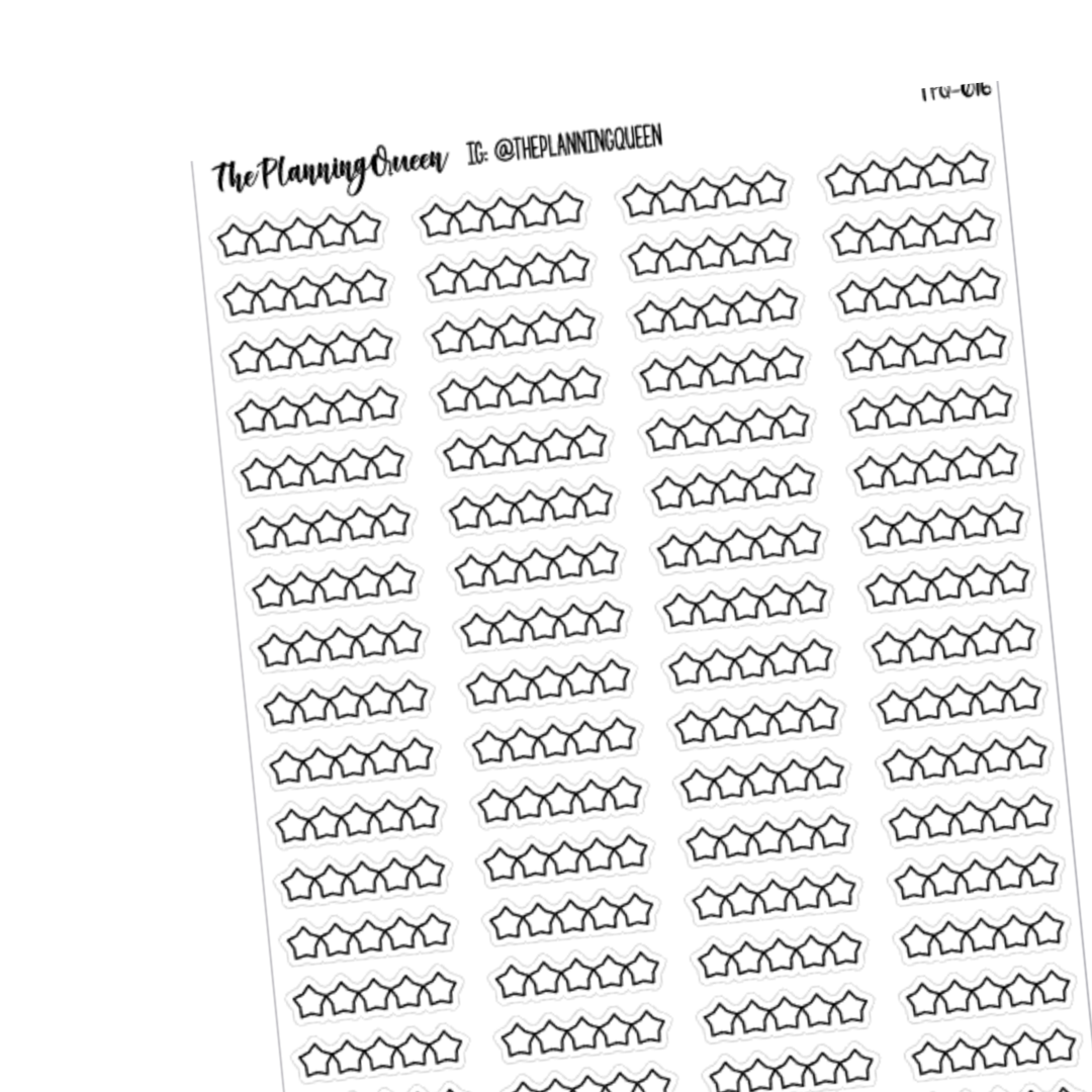 TPQ-016 Star Rating for books stickers | Reading Stickers | Gift idea for planners | Gift idea for readers | Planner Stickers | Reading Stickers | Buju Stickers | For books and planners | Reading journal