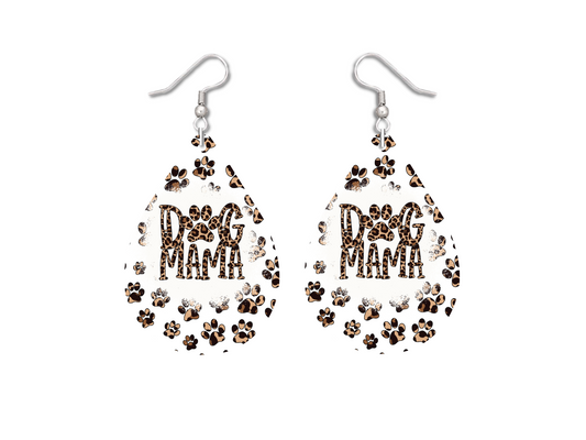 Canine Love: Dog Mama Teardrop Earrings
