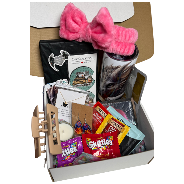Wrapped in Words | Book Lover Gift Box – Choose Your Genre (Romance, Fantasy, Thriller) – Self-Care & Surprise Book Box for Readers - Reader gift set - Curated book box