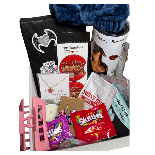 Wrapped in Words | Book Lover Gift Box – Choose Your Genre (Romance, Fantasy, Thriller) – Self-Care & Surprise Book Box for Readers - Reader gift set - Curated book box