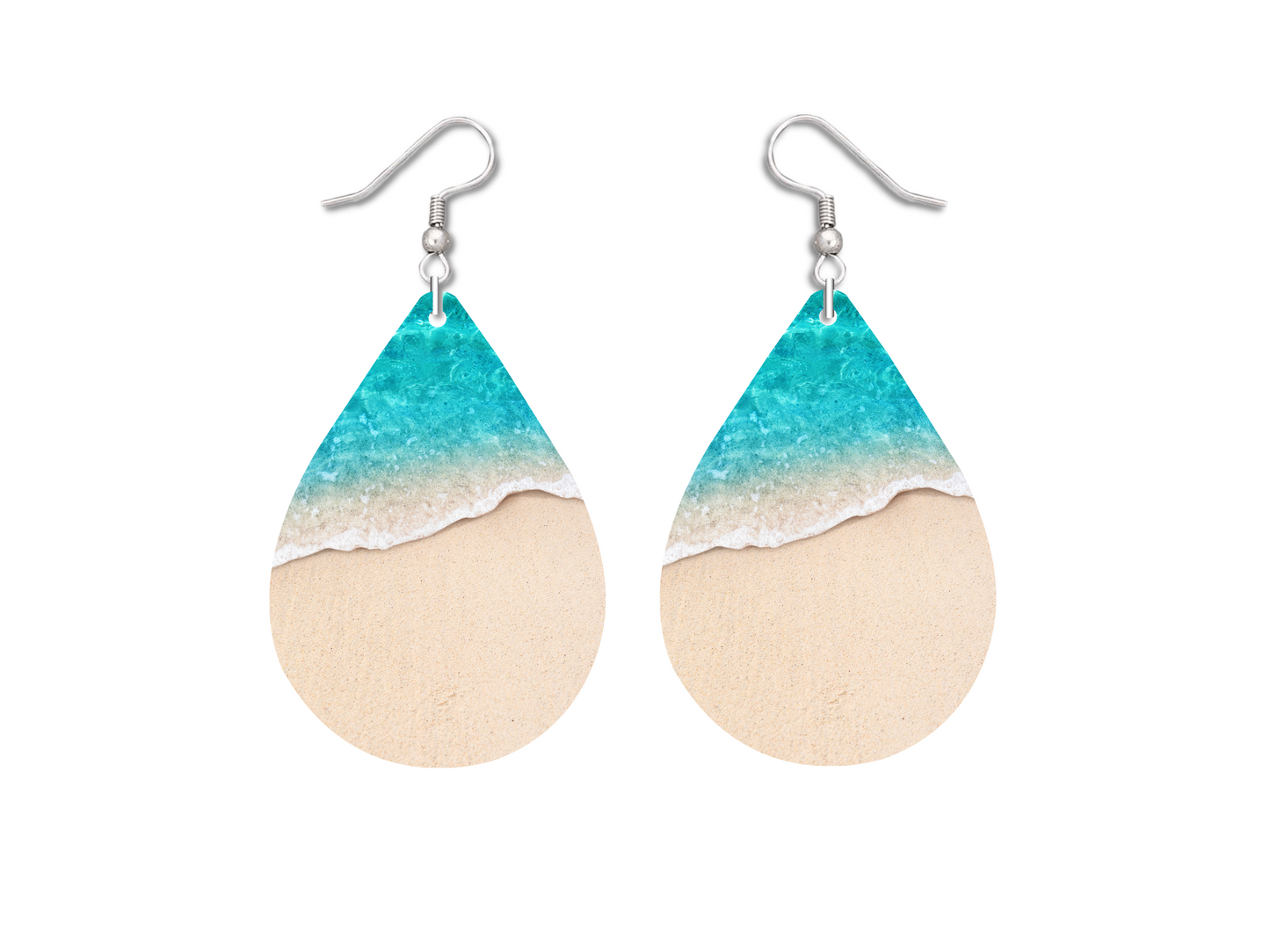 Seaside Serenity: Beach Teardrop Earrings