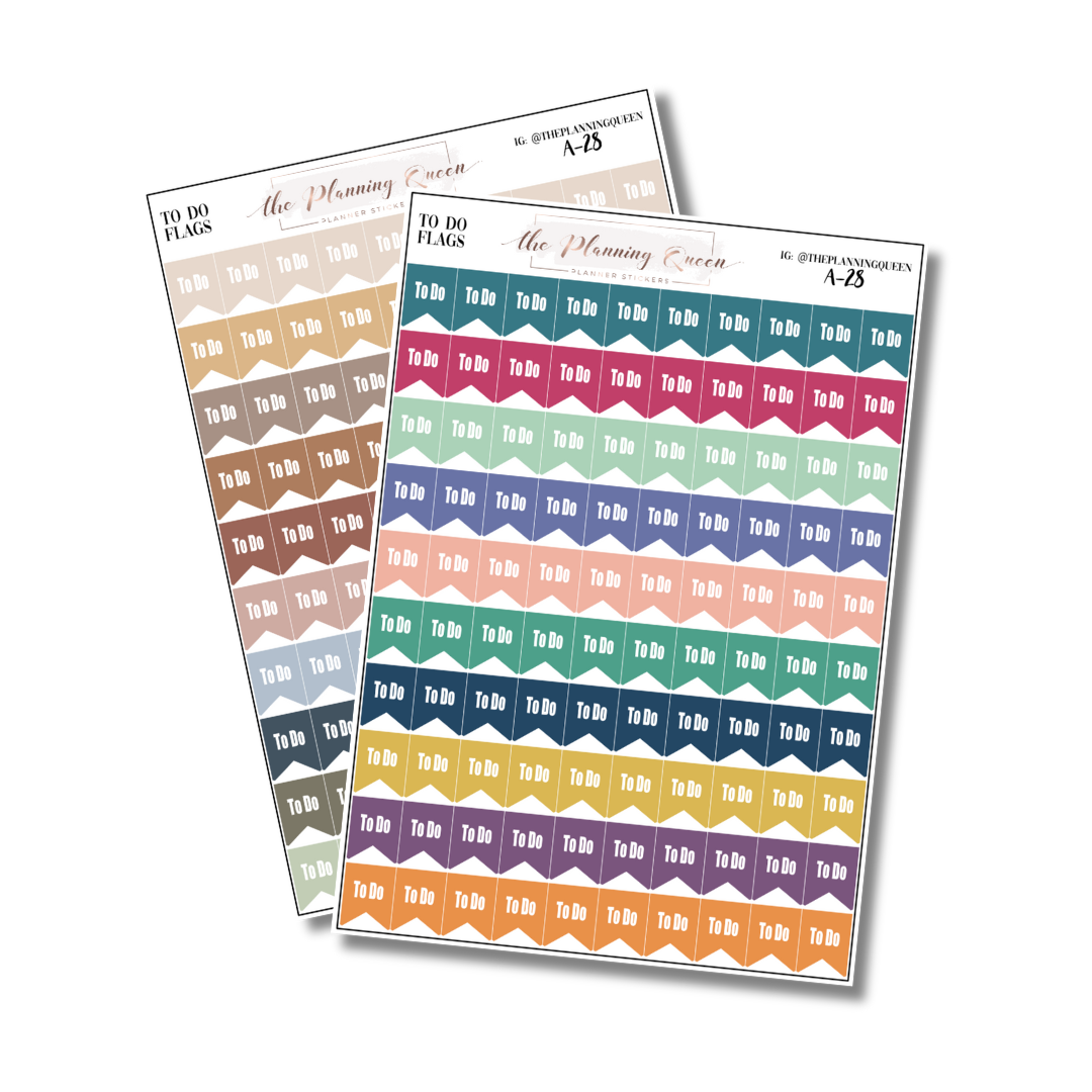 To Do Page Flag Stickers, To Do Sticker, Checklist Stickers for Planne ...