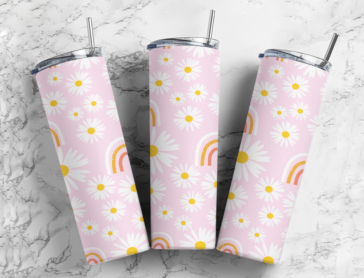 Happy Place 20oz Insulated Tumblers, Gift Idea For The Boho Chic Lovers