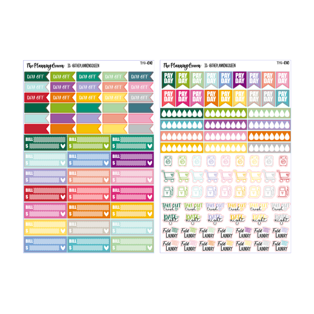 TPQ-010 Productivity Bundle | 850+ Stickers