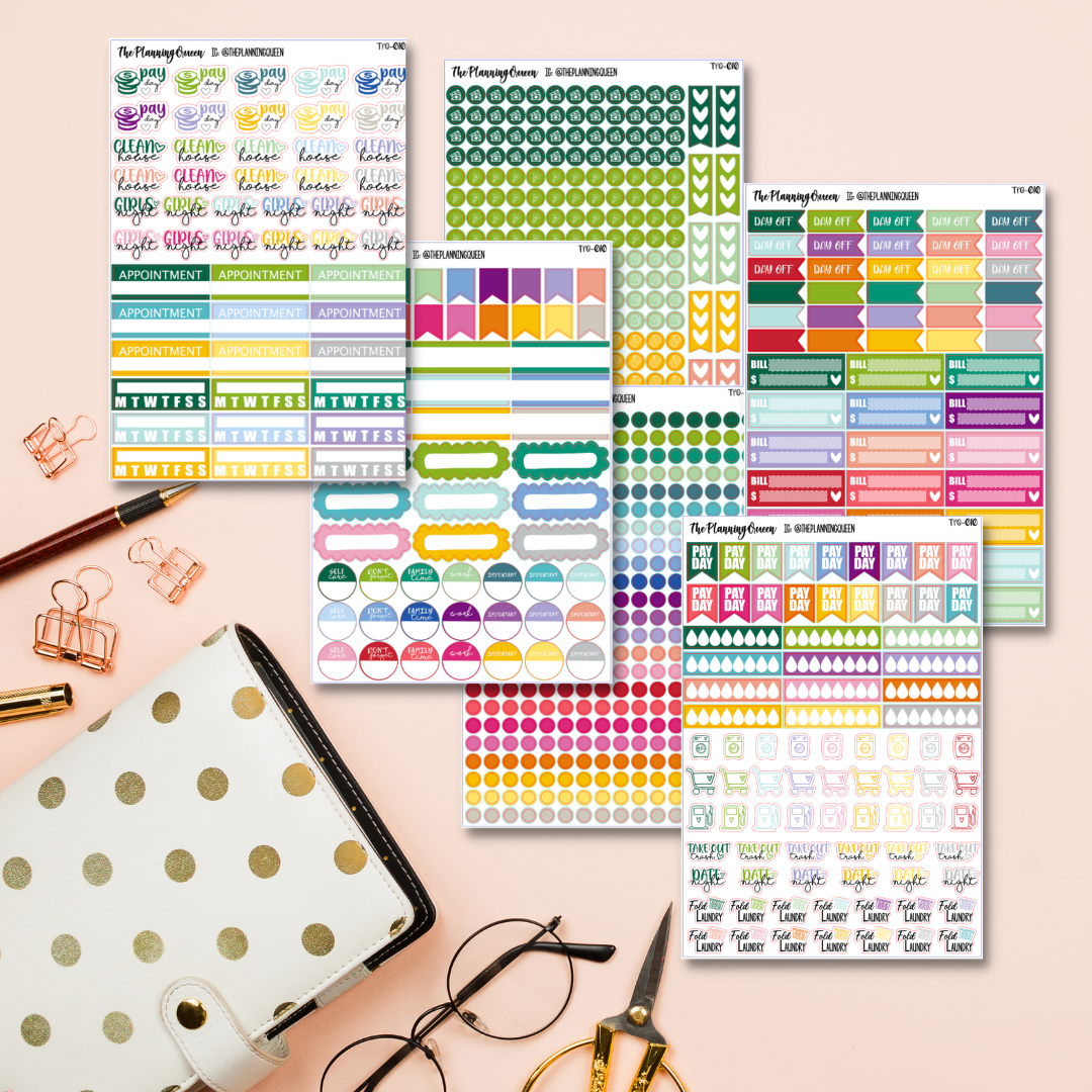 TPQ-010 Productivity Bundle | 850+ Stickers