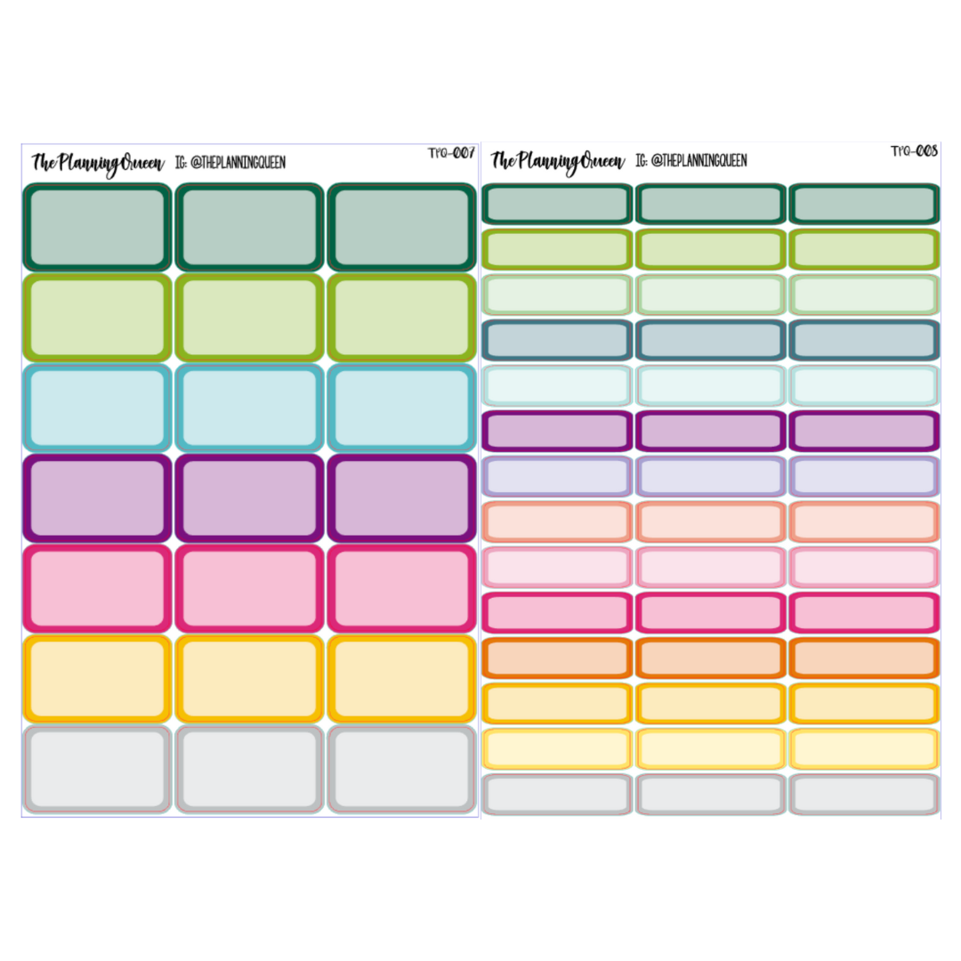 TPQ-090 FUNCTIONAL Planner Pack | Functional Stickers, Starter Planner Stickers, Functional Kit Stickers, Work Trackers, Label Stickers, Budget Stickers, Bill Due and Payday Stickers