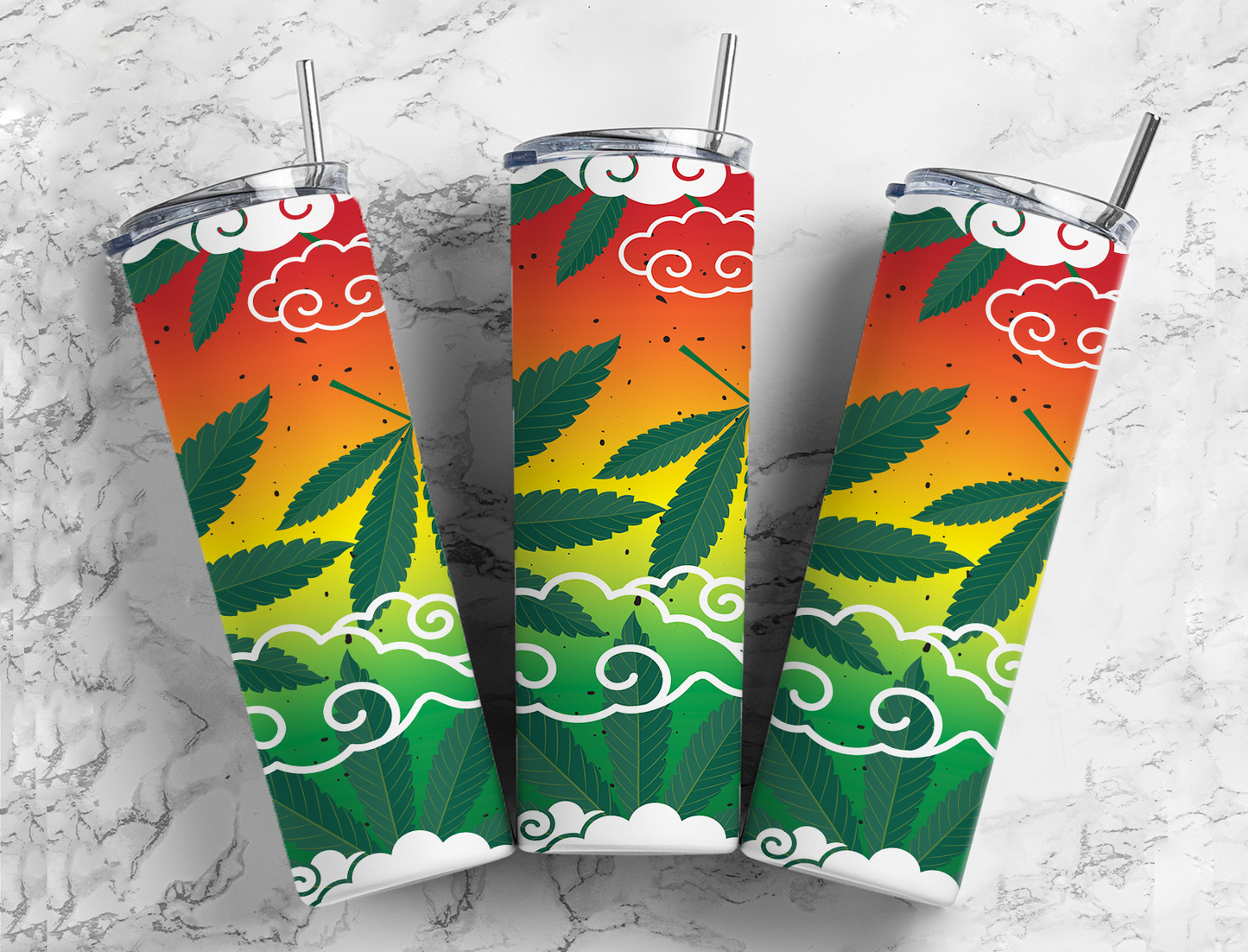 Marijuana Sunset 20 oz Insulated Cup | Great Gift Idea For The Stoner In Your Life